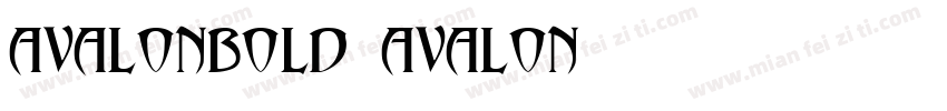 AvalonBold Avalon字体转换